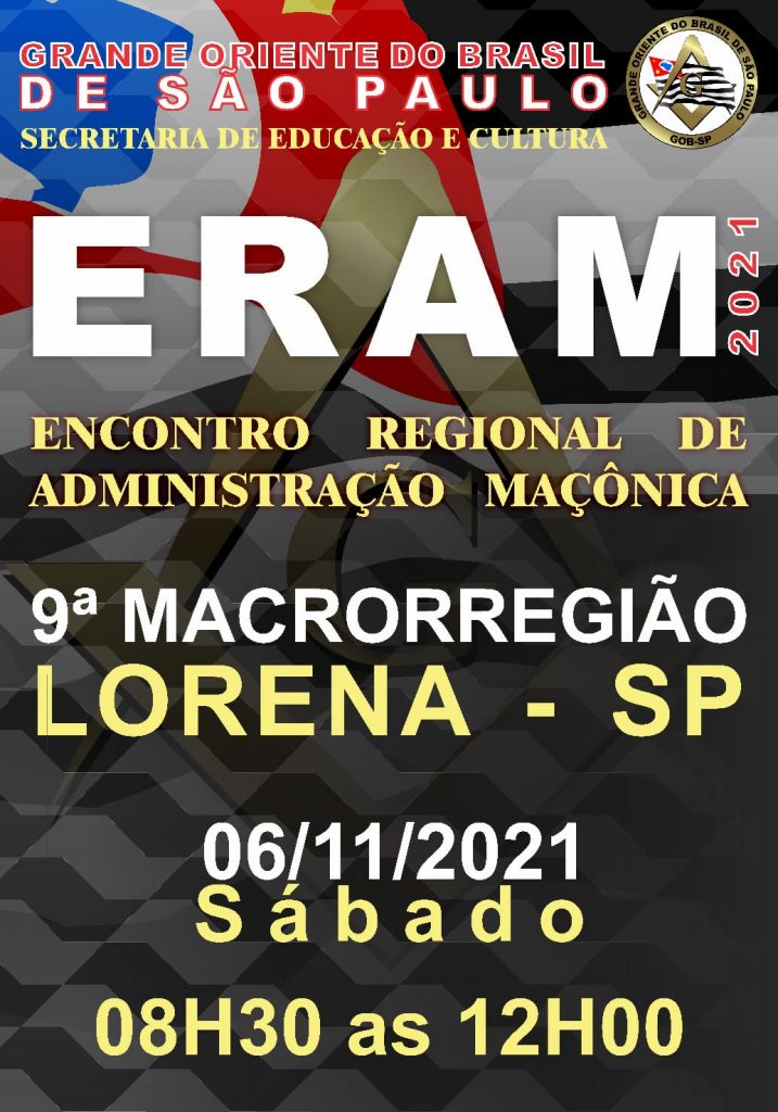 ERAM encontro Regional de Administração Maçônica